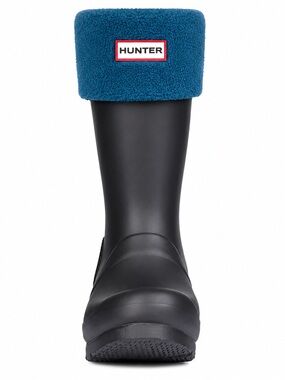 HUNTER Youth Unisex LARGE Blue Fleece Boots Socks Outdoor Winter Cozy